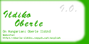 ildiko oberle business card